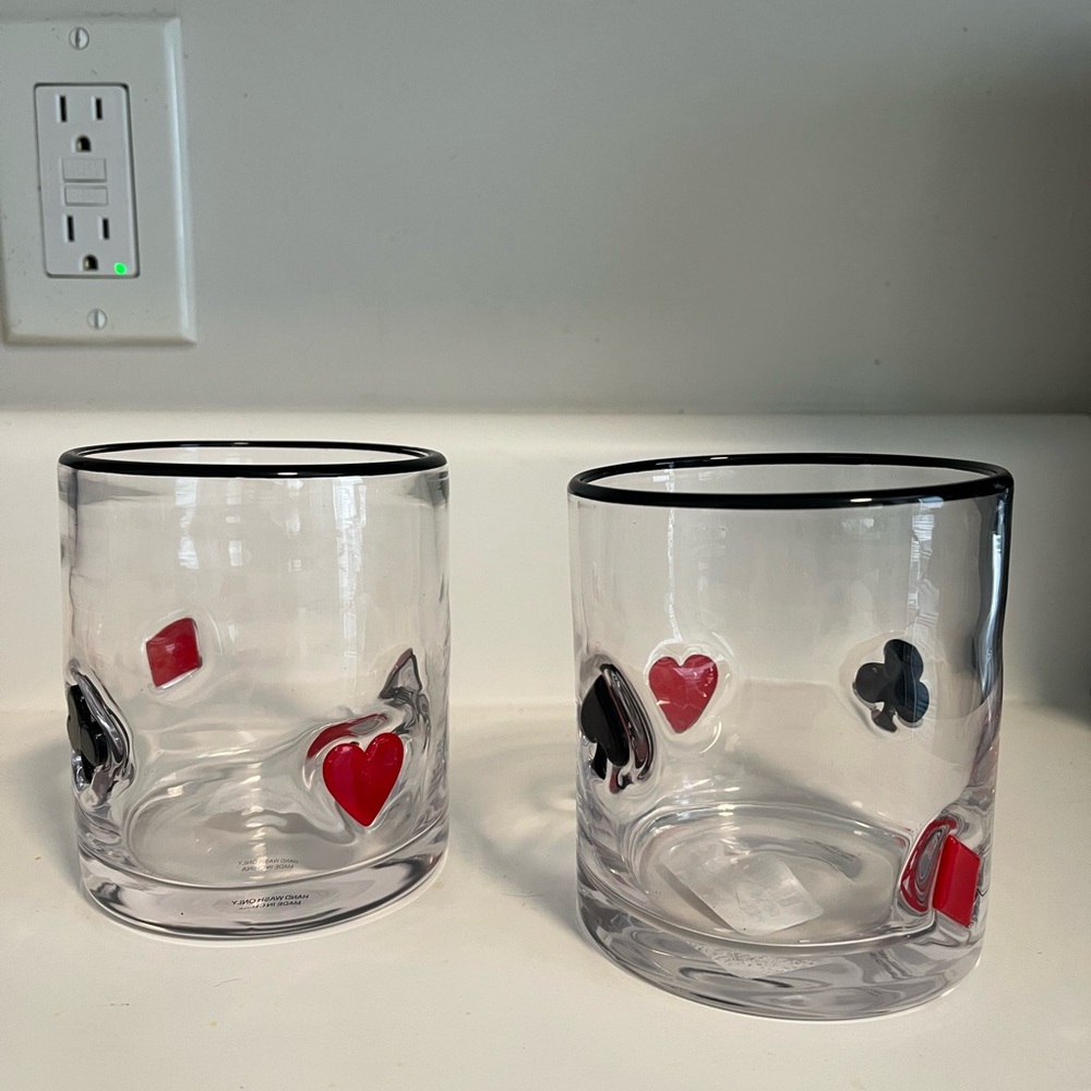 Poker Icon Juice Glasses ANTHRO inspired